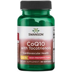 Swanson CoQ10, 100 mg (with 10mg Tocotrienols) - 60 softgels