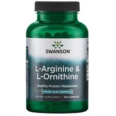 Swanson L-Arginine & L-Ornithine - 100 caps