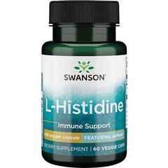 Swanson AjiPure L-Histidine, 500mg - 60 vcaps