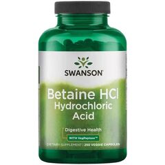 Swanson Betaine HCl Hydrochloric Acid - 250 vcaps