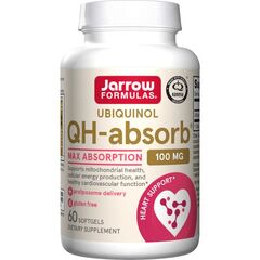 Jarrows Formulas Ubiquinol QH-absorb, 100mg - 60 softgels