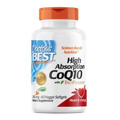 Doctor's Best High Absorption CoQ10 with BioPerine, 200mg - 60 veggie softgels