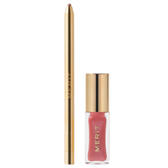 Merit Beauty The Lip Duo - Signature Lip Liner (Bescope) + Shade Slick Tinted Lip Oil (Twin Set)
