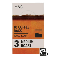M&S Individually Wrapped House Blend Coffee Bags 10 x 7.5g