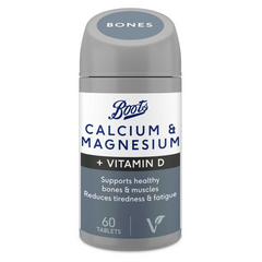 Boots Calcium + Magnesium 60 Tablets (1 month supply)