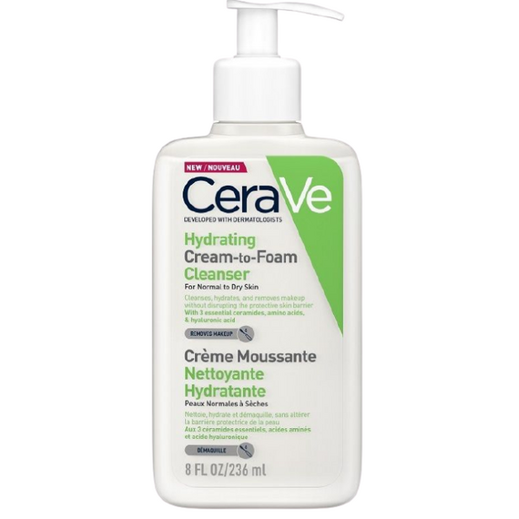 CeraVe  Hydrating Cream to Foam Cleanser now in India