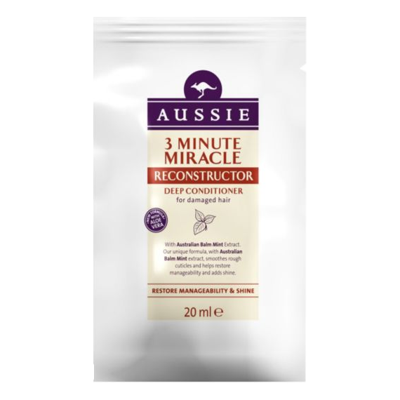 Aussie 3 Minute Miracle Reconstructor Sachet 20ml