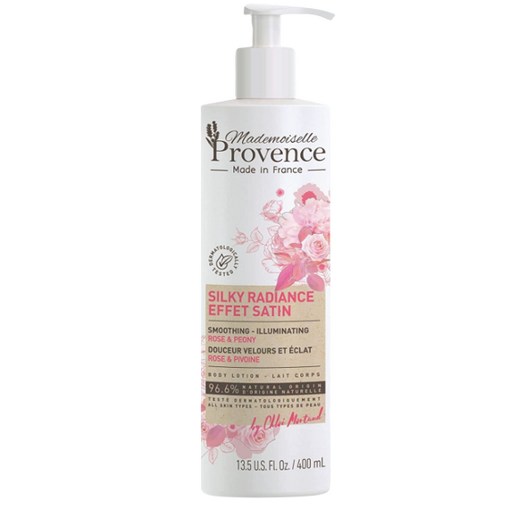 Mademoiselle Provence Organic Rose & Peony Lotion 400 ML  vegan body lotion india