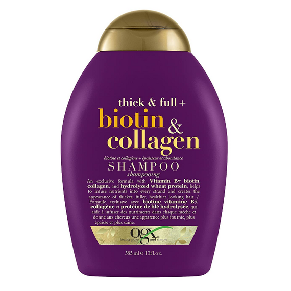 OGX  Thick and Full Biotin and Collagen  Shampoo  385 ML Dying hair with shampoo correct