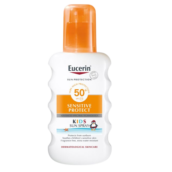 Eucerin Sun Sensitive Protect Kids Sun Cream Protection Spray for Sensitive Skin SPF 50+ 200ml