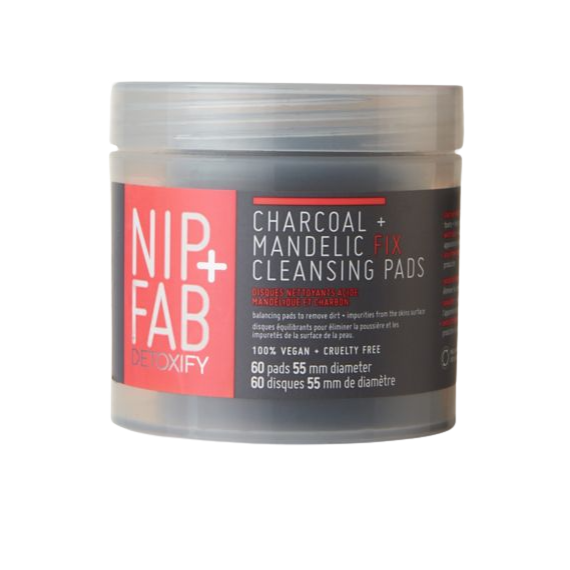 NIP+FAB Charcoal + Mandelic acid fix daily pads