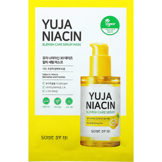 SOME BY MI - Yuja Niacin Blemish Care Serum Mask Set
