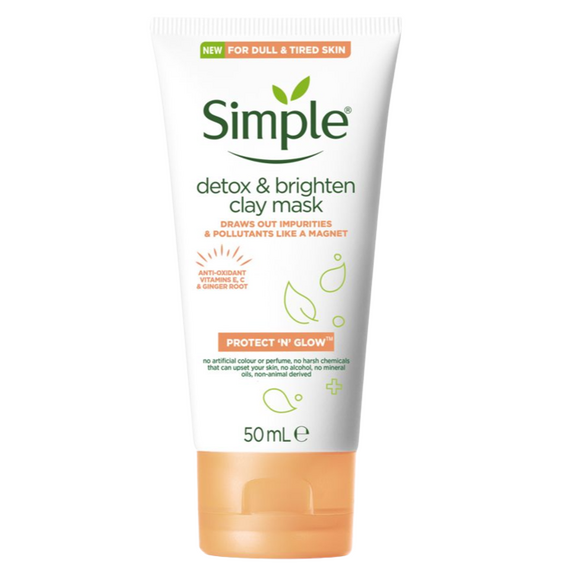 Simple Protect 'N' Glow Detox & Brighten Clay Mask 50ml