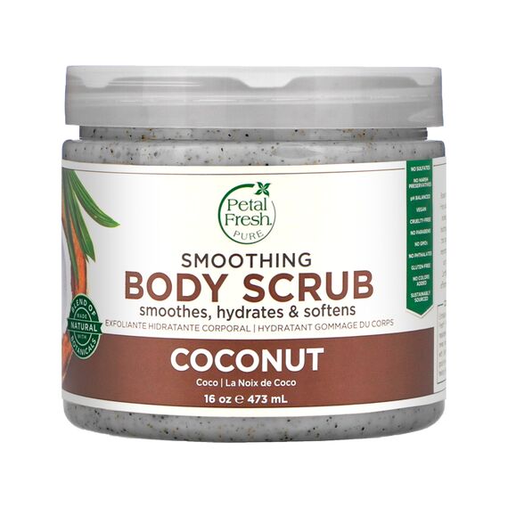 Petal Fresh Coconut Oil Body Scrub 16Oz