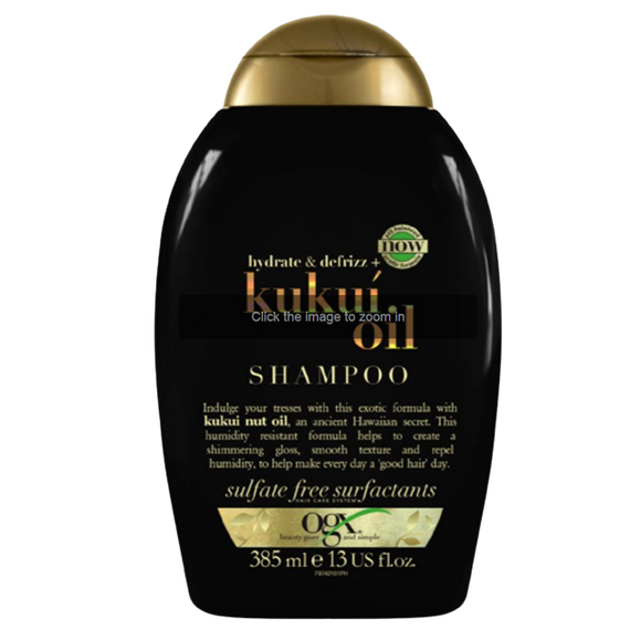 OGX Hydrate & Defrizz+ Kukui Oil pH Balanced Shampoo 385ml