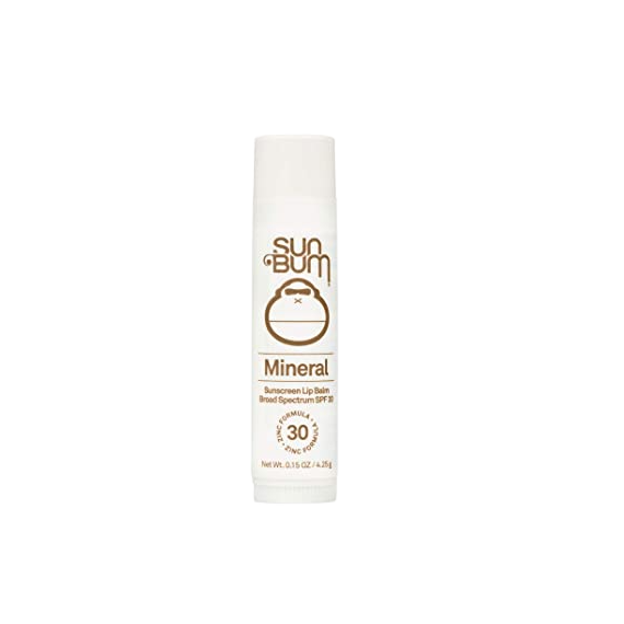 Sun Bum SPF 30 Mineral Sunscreen Lip Balm 0.15Oz