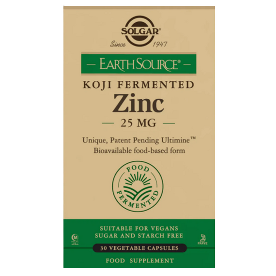 Solgar EarthSource Food-Fermented Koji Zinc 30 Caps