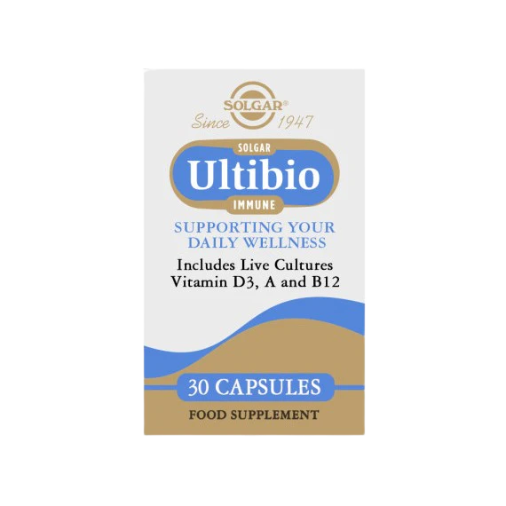 Solgar Ultibio Immune Vegetable Capsules 30 Caps