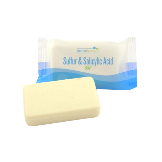 DermaHarmony 10% SULFUR & 3% SALICYLIC ACID BODY AND FACIAL BAR SOAP - 3.7 Oz