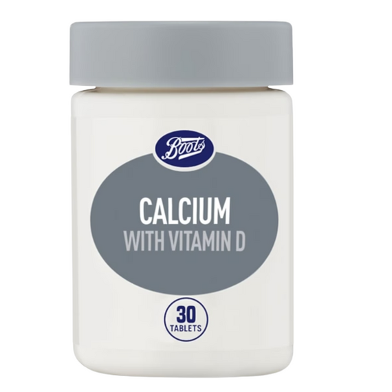 Boots Calcium + Vitamin D - 30 Tablets