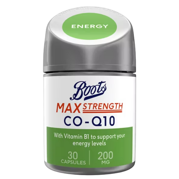 Boots Max Strength Co-Q10 30 Capsules