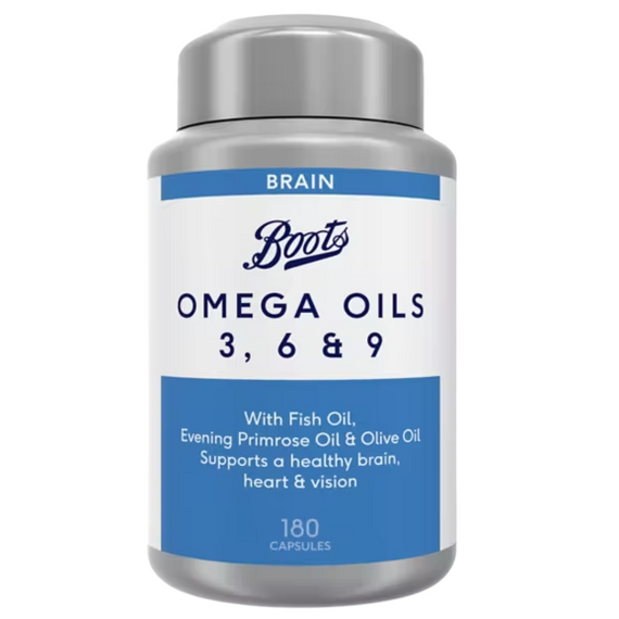 Boots Omega Oils 3 6 & 9 180 Capsules (6 month supply)