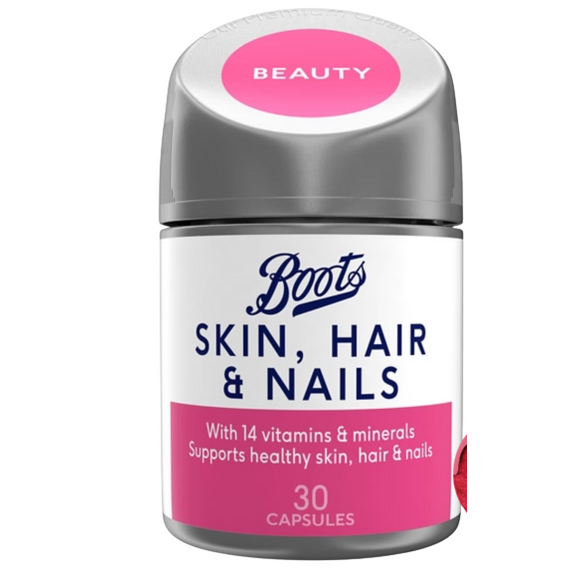 Boots Skin, Hair & Nails 30 Capsules (1 month supply)
