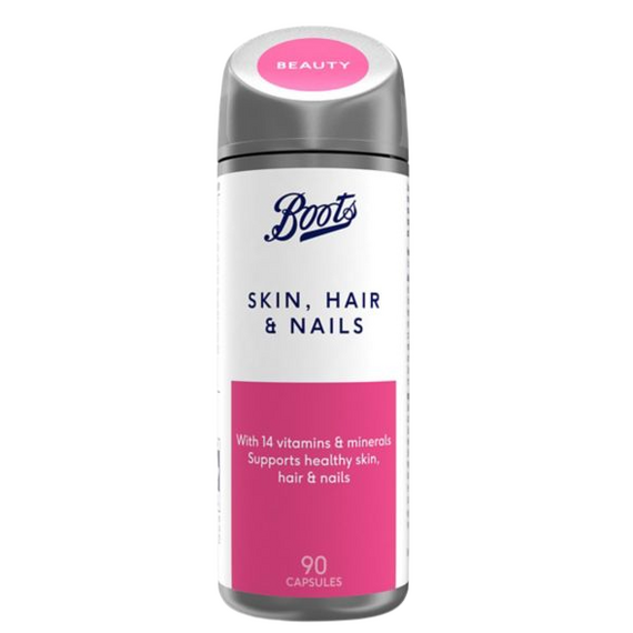 Boots Skin, Hair & Nails 90 Capsules (3 month supply)