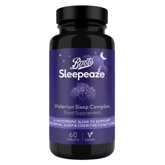 Boots Sleepeaze Valerian Sleep Complex Food Supplement 60 Tablets