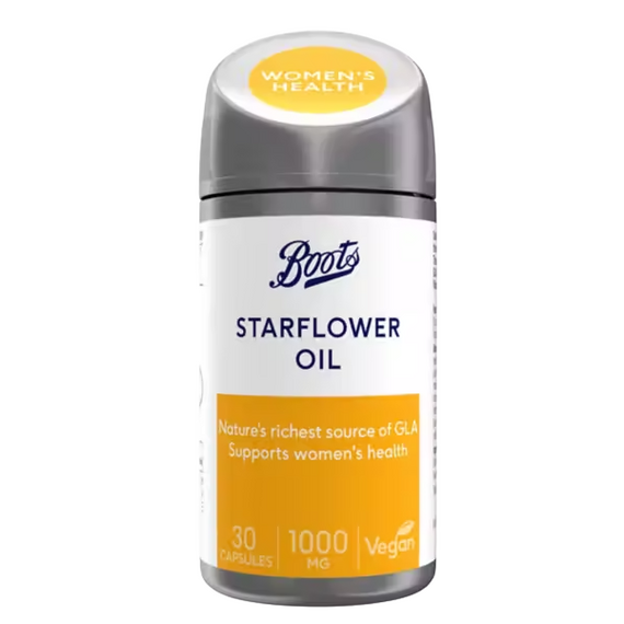 Boots Starflower Oil 1000 mg 30 Capsules (1 month supply)