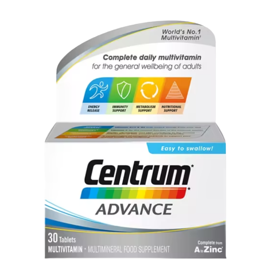 Centrum Advance Multivitamins & Minerals - 30 Tablets