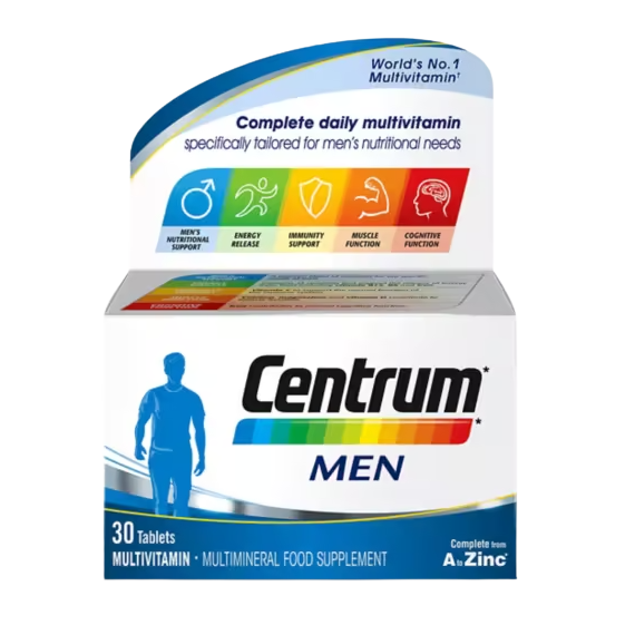 Centrum Men Multivitamins & Minerals - 30 Tablets