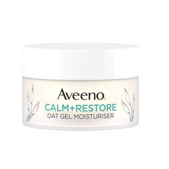 Aveeno Face Calm and Restore Oat Gel Moisturiser 50ml (UK Version)