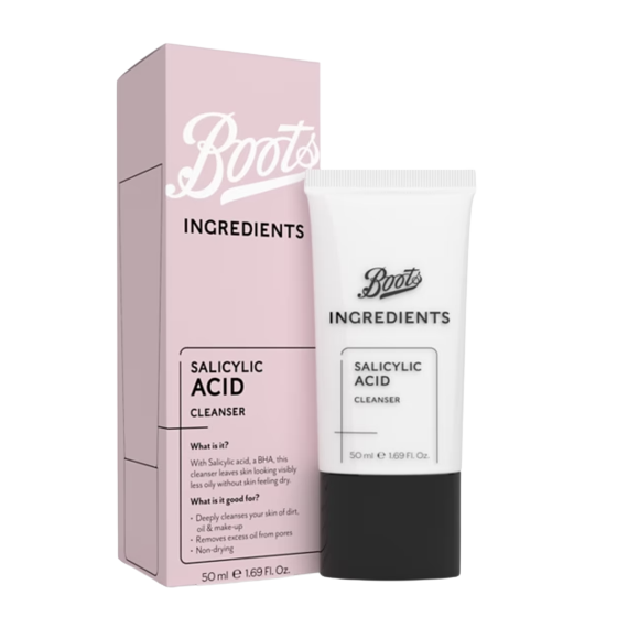 Boots Ingredients Salicylic Acid Cleanser 50ml