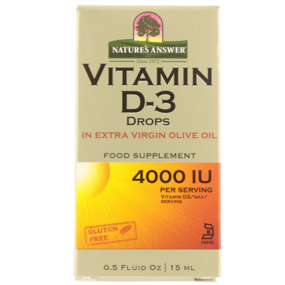 NATURE'S ANSWER Liquid Vitamin D3 Drops 15ML