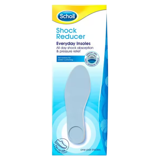 Scholl Shock Reducer Everyday Insoles - One Pair