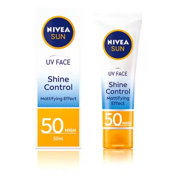 NIVEA SUN UV Face Suncream SPF 50 Shine Control 50ml