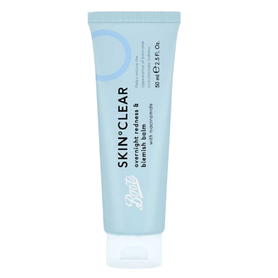 Boots Skin Clear Overnight & Redness Blemish Balm with niacinamide 50ml