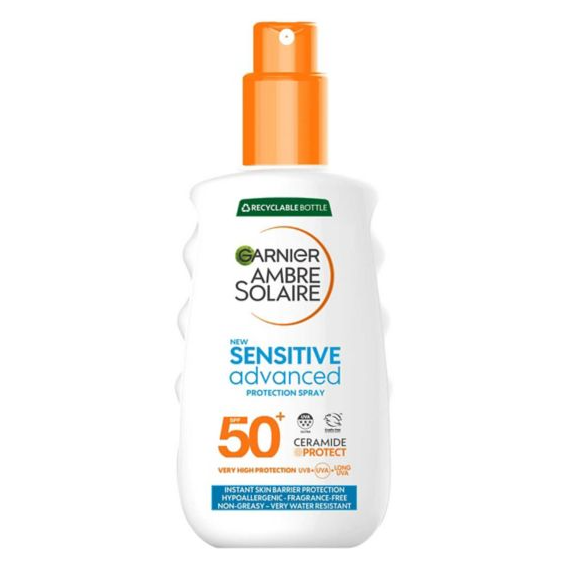 Garnier Ambre Solaire SPF 50+ Sensitive Advanced Sun Spray 150ml