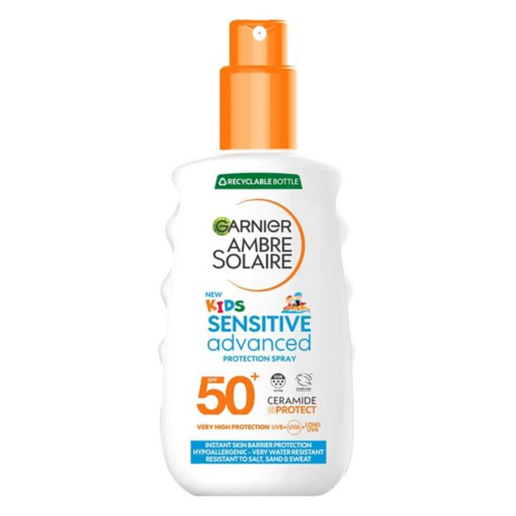 Garnier Ambre Solaire SPF 50+ Kids Sensitive Advanced Sun Spray 150ml
