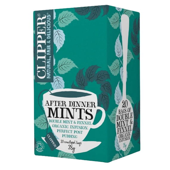 Clipper organic after dinner mints, double mint infusion 20 bags