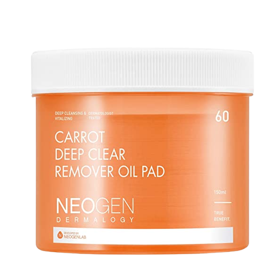 NEOGEN - Dermalogy Carrot Deep Clear Remover Oil Pad 60 sheets