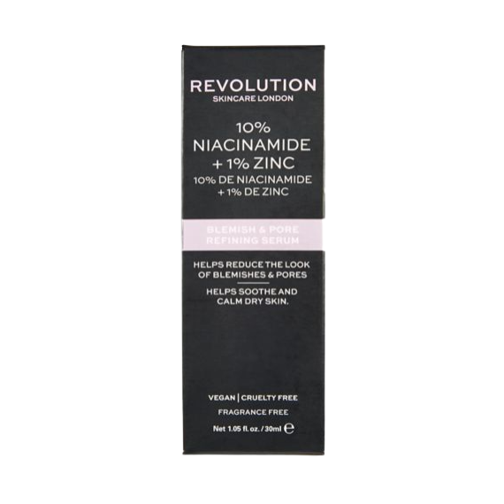 Revolution Skincare 10% Niacinamide + 1% Zinc Blemish & Pore Refining Serum 30ml