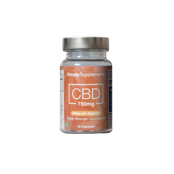 Simplysupplements CBD Capsules 750mg (25mg per capsule) 30 Capsules