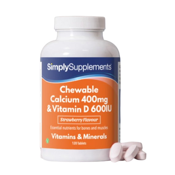 Simplysupplements Chewable Calcium & Vitamin D3 Tablets 120 Tablets