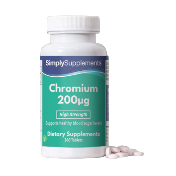 Simplysupplements Chromium Tablets 200mcg 360 Tablets