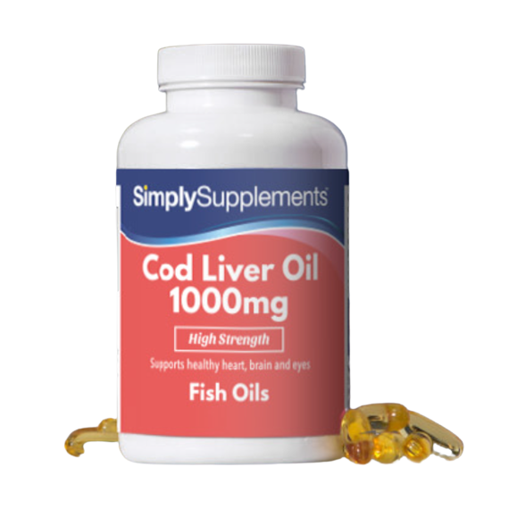 Simplysupplements Cod Liver Oil Capsules 1,000mg 120 Capsules