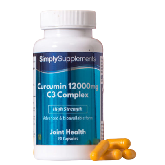 Simplysupplements Curcumin C3 Complex 12,000mg (Turmeric) Capsules 90 Capsules