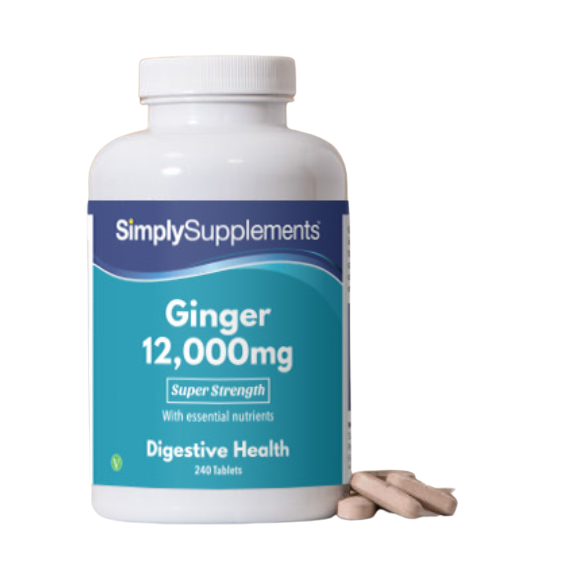Simplysupplements Ginger Tablets 12,000mg 240 Tablets