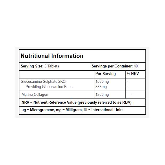 Simplysupplements Glucosamine 500mg & Marine Collagen 400mg 240 Tablets (120+120)